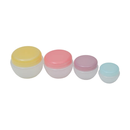 Macaron Travel Containers - 4 Pcs / Multicolour Mumuso