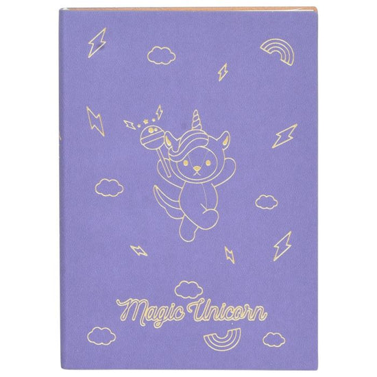 Magic Unicorn Leather Notebook - Purple Mumuso