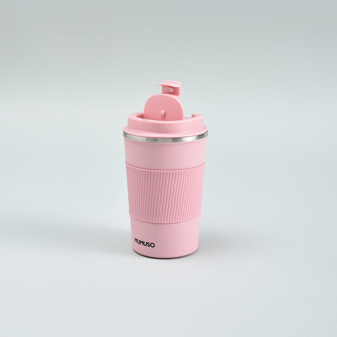 Portable Insulated Coffee Cup- Pink/380ml