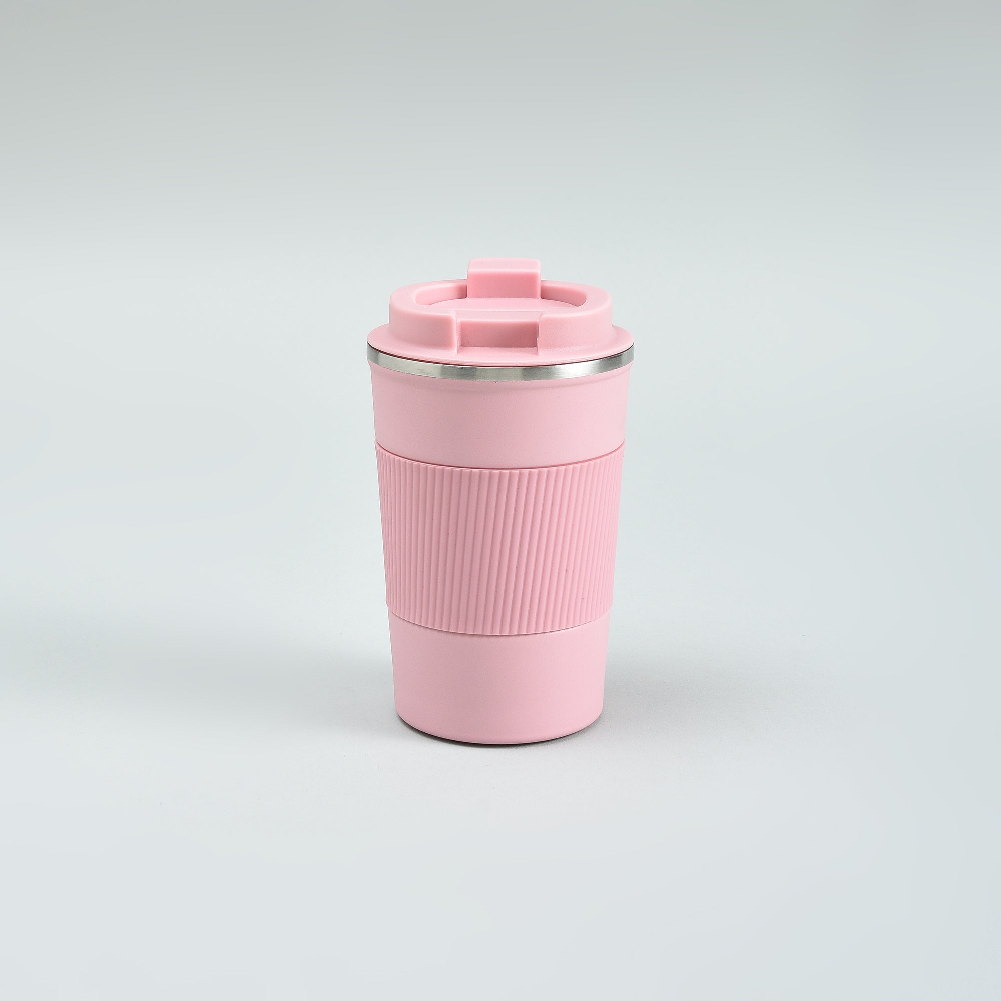 Portable Insulated Coffee Cup- Pink/380ml