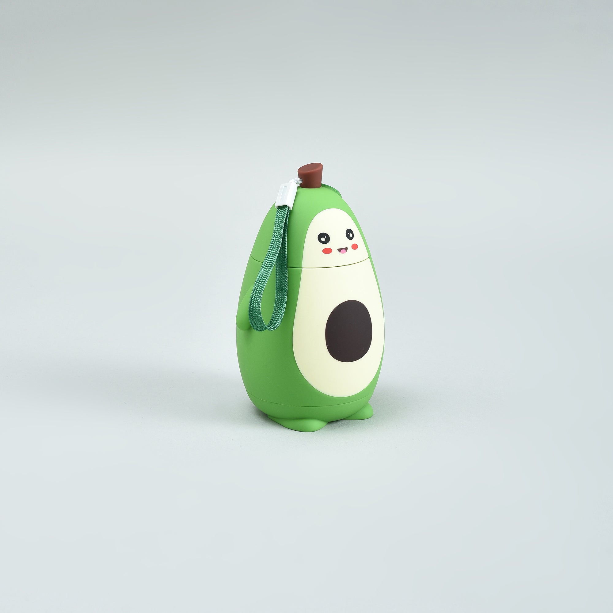 Adorable Avocado-Shaped Green Glass Water Bottle-280mL