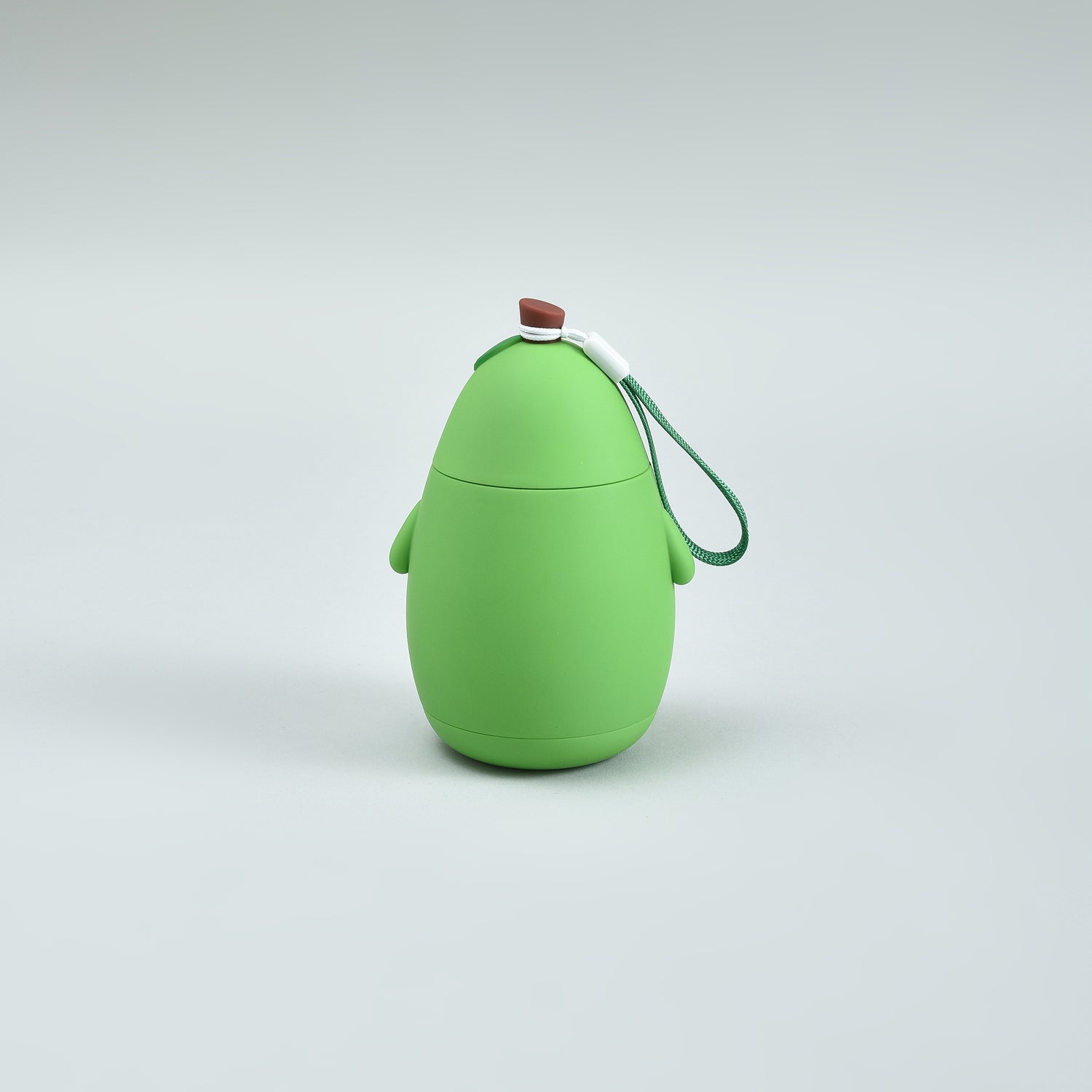 Adorable Avocado-Shaped Green Glass Water Bottle-280mL