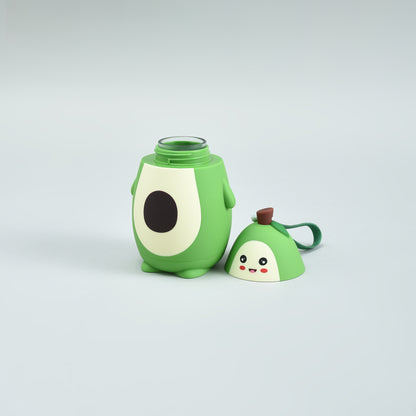 Adorable Avocado-Shaped Green Glass Water Bottle-280mL