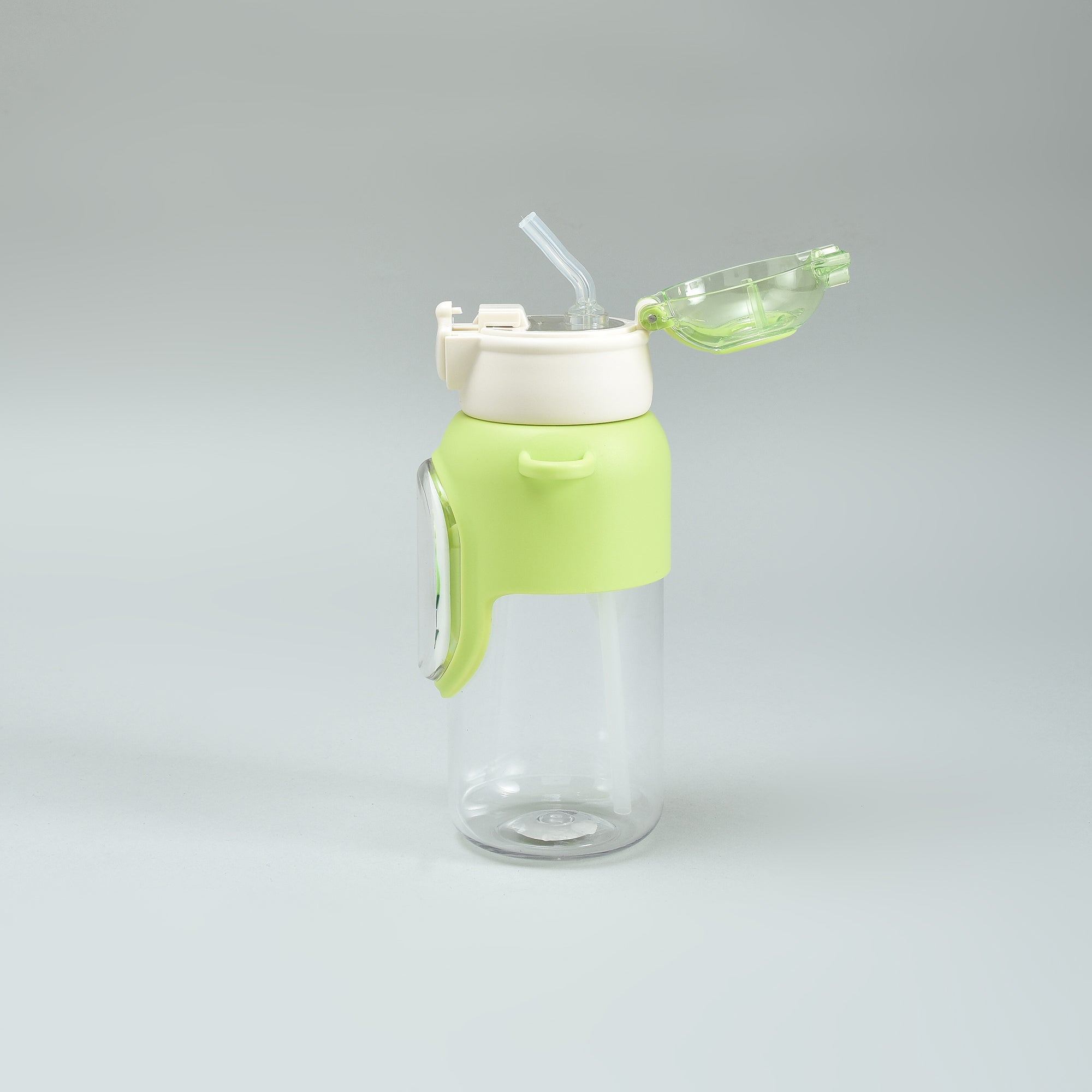 Cherry &amp; Avocado Water Bottle with Crown Cover and Shoulder String - Red &amp; Green / 650 ml