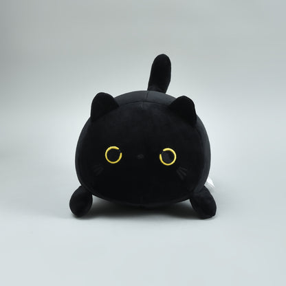 Cool Cat 2-in-1 Neck Pillow That Turns Into a Plush Cat- Black