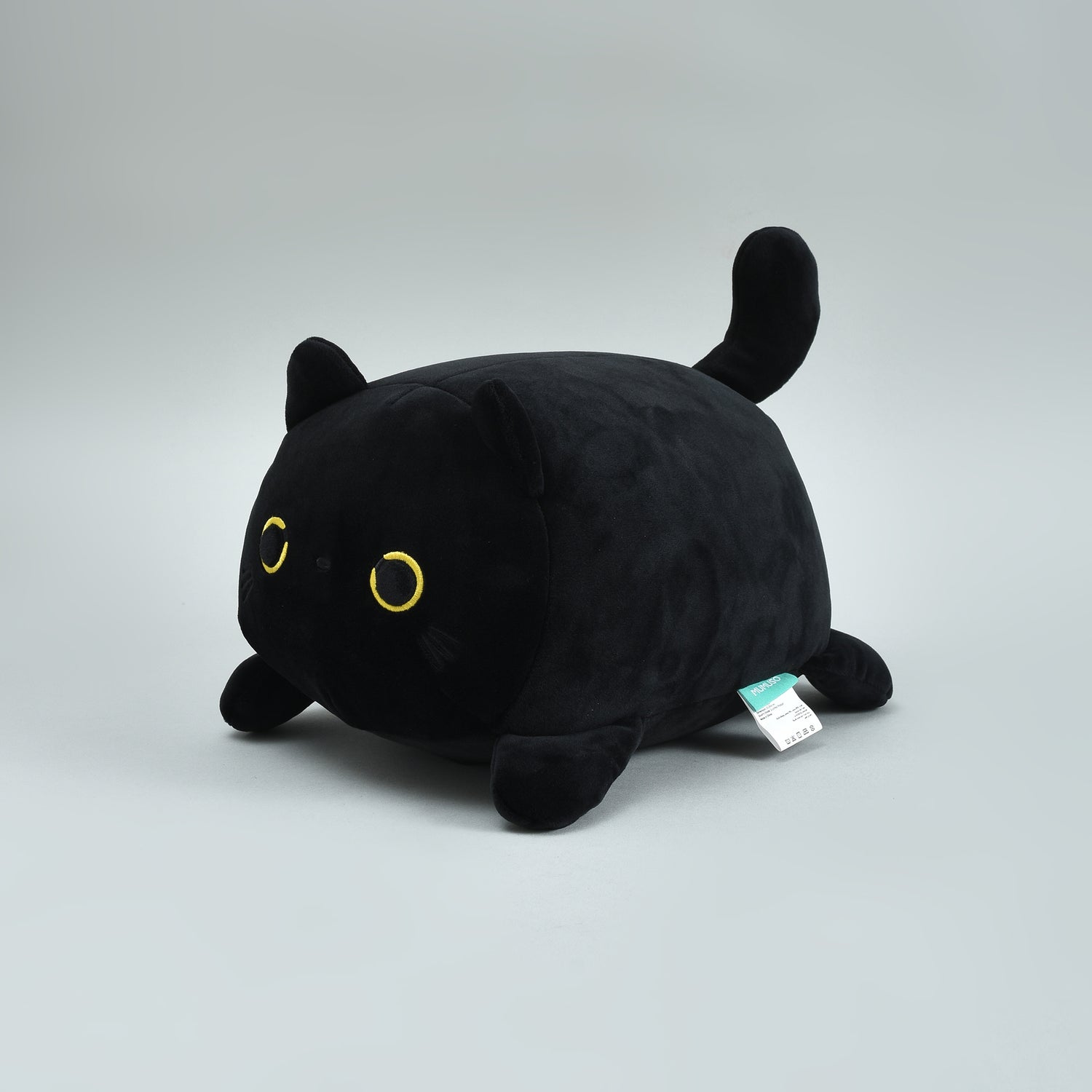 Cool Cat 2-in-1 Neck Pillow That Turns Into a Plush Cat- Black