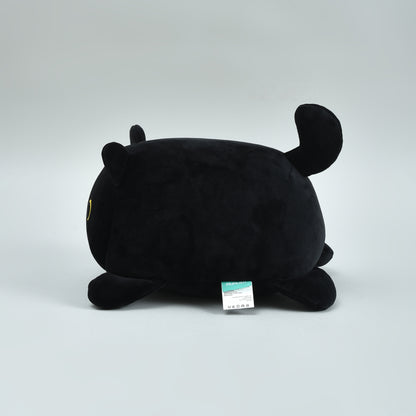 Cool Cat 2-in-1 Neck Pillow That Turns Into a Plush Cat- Black