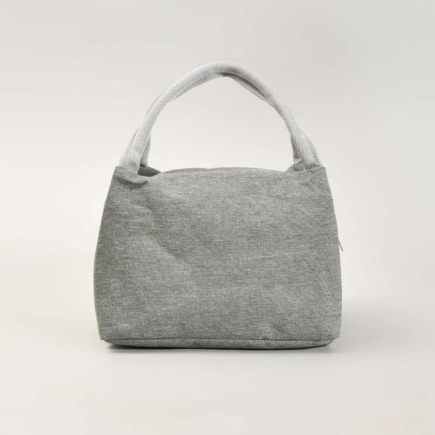 Portable Insulated Fabric Lunch Bag- Grey