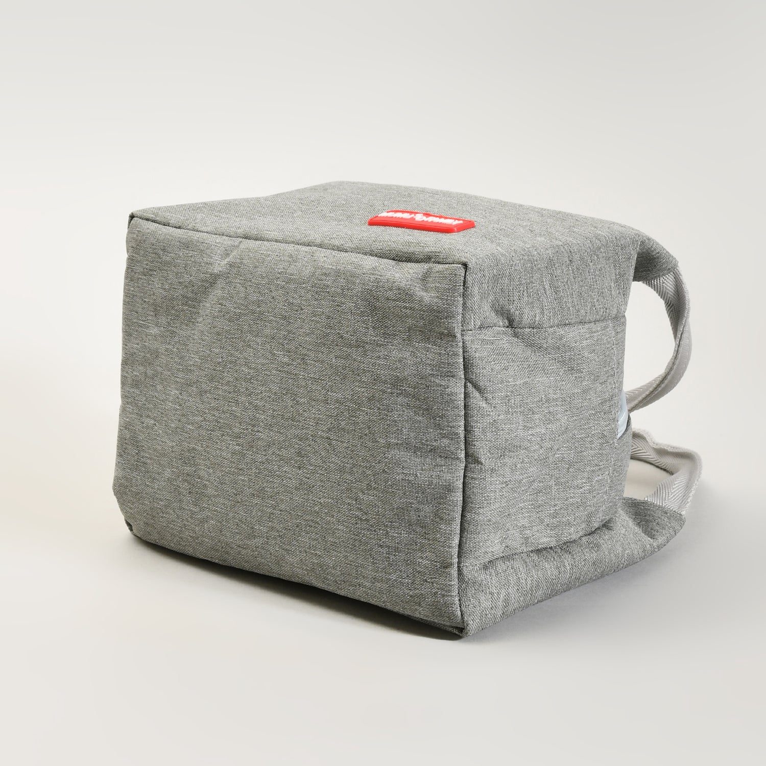 Portable Insulated Fabric Lunch Bag- Grey