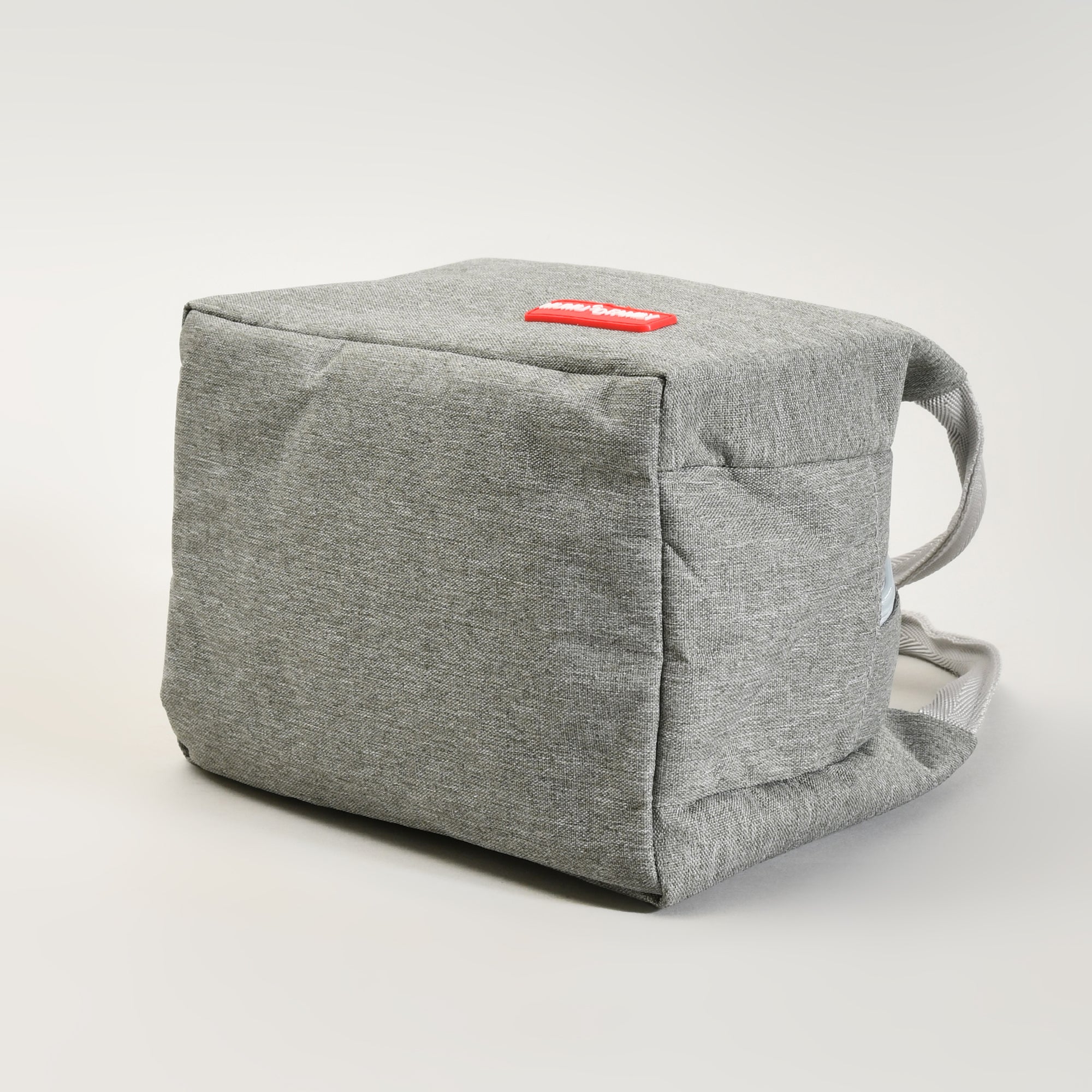 Portable Insulated Fabric Lunch Bag- Grey