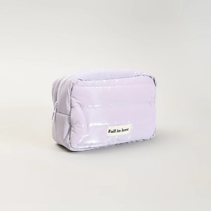 Mumuso Puffy Cloud Rectangle Makeup Bag – Purple