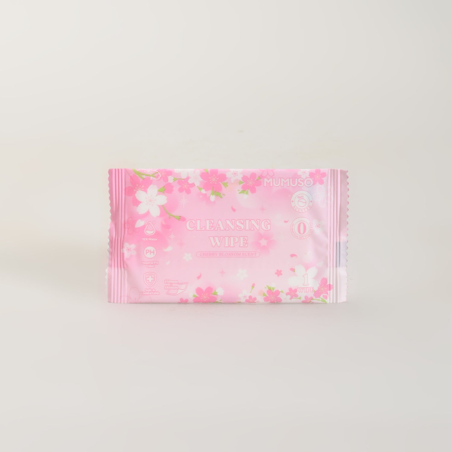 Mumuso Scented Cherry Blossom Cleansing Wipes – 40 Counts
