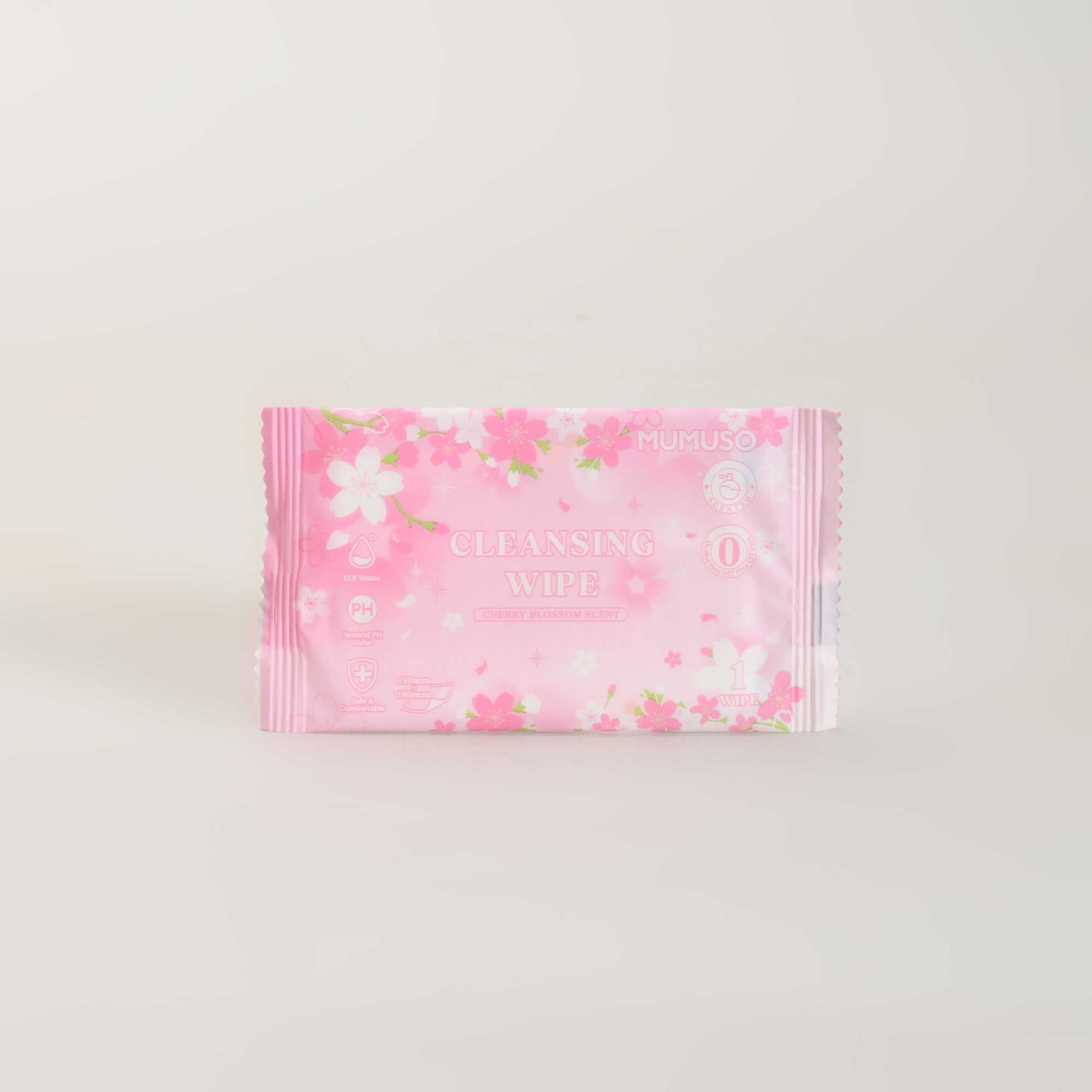 Mumuso Scented Cherry Blossom Cleansing Wipes – 40 Counts