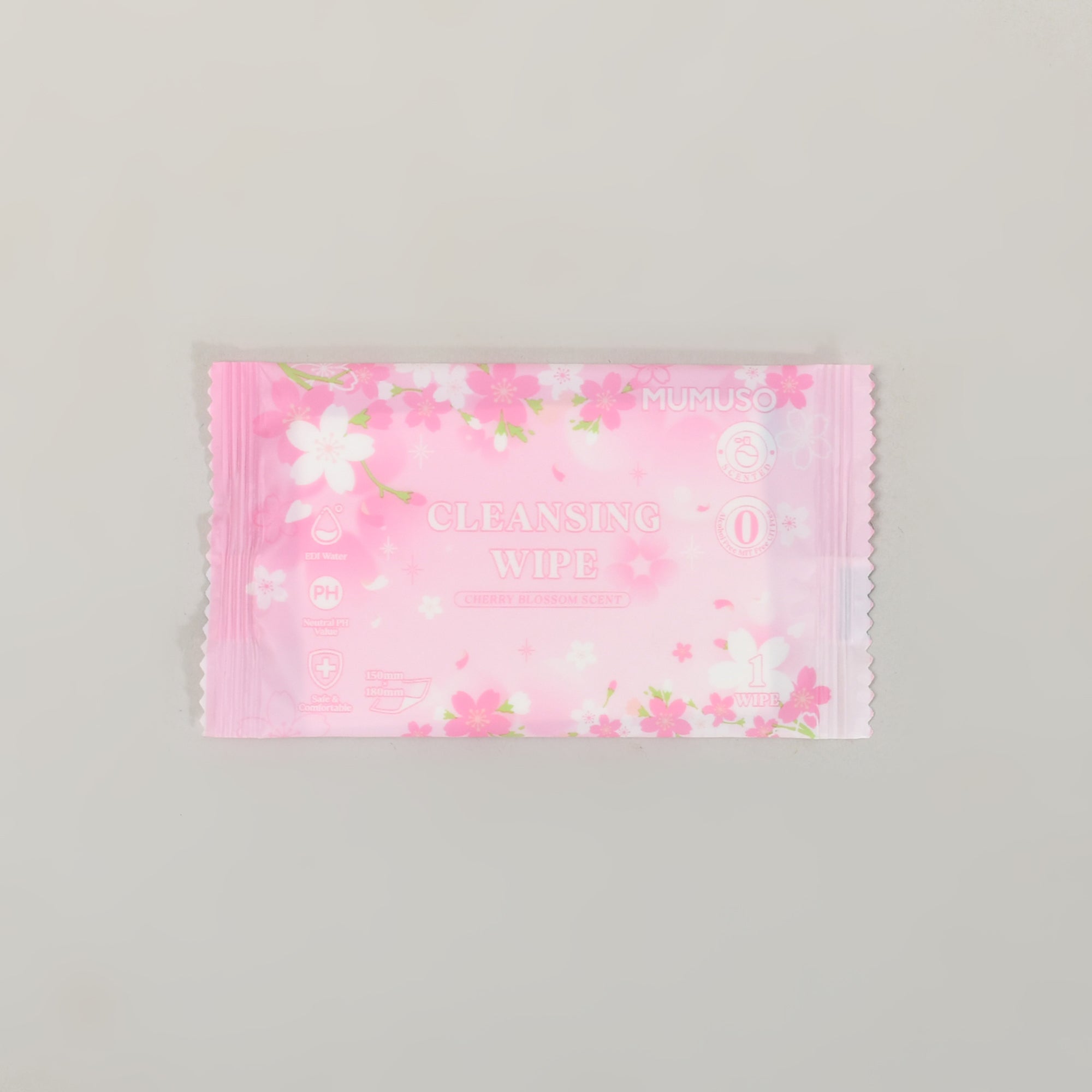 Mumuso Scented Cherry Blossom Cleansing Wipes – 40 Counts