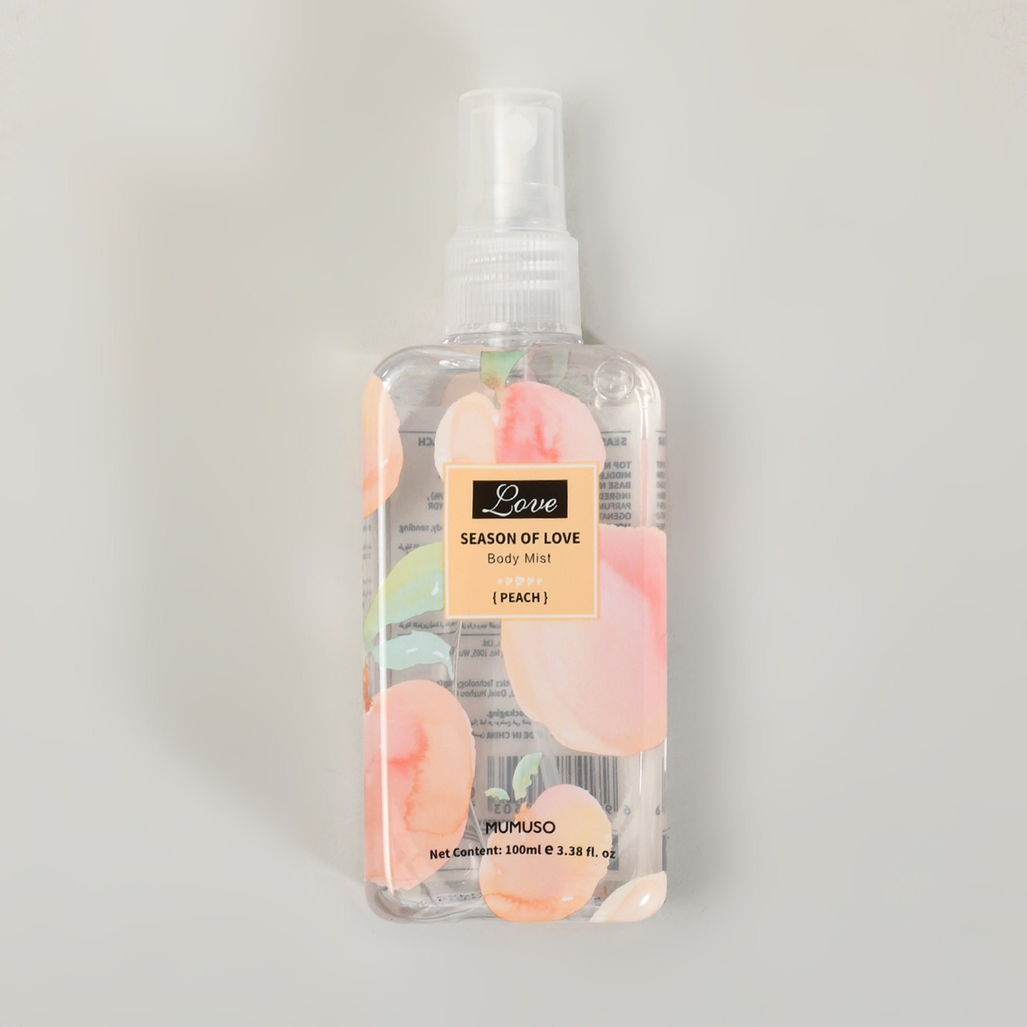 MUMUSO Season of Love Peach Body Mist – Refreshing Fruity Peach Fragrance Mist (100ml)