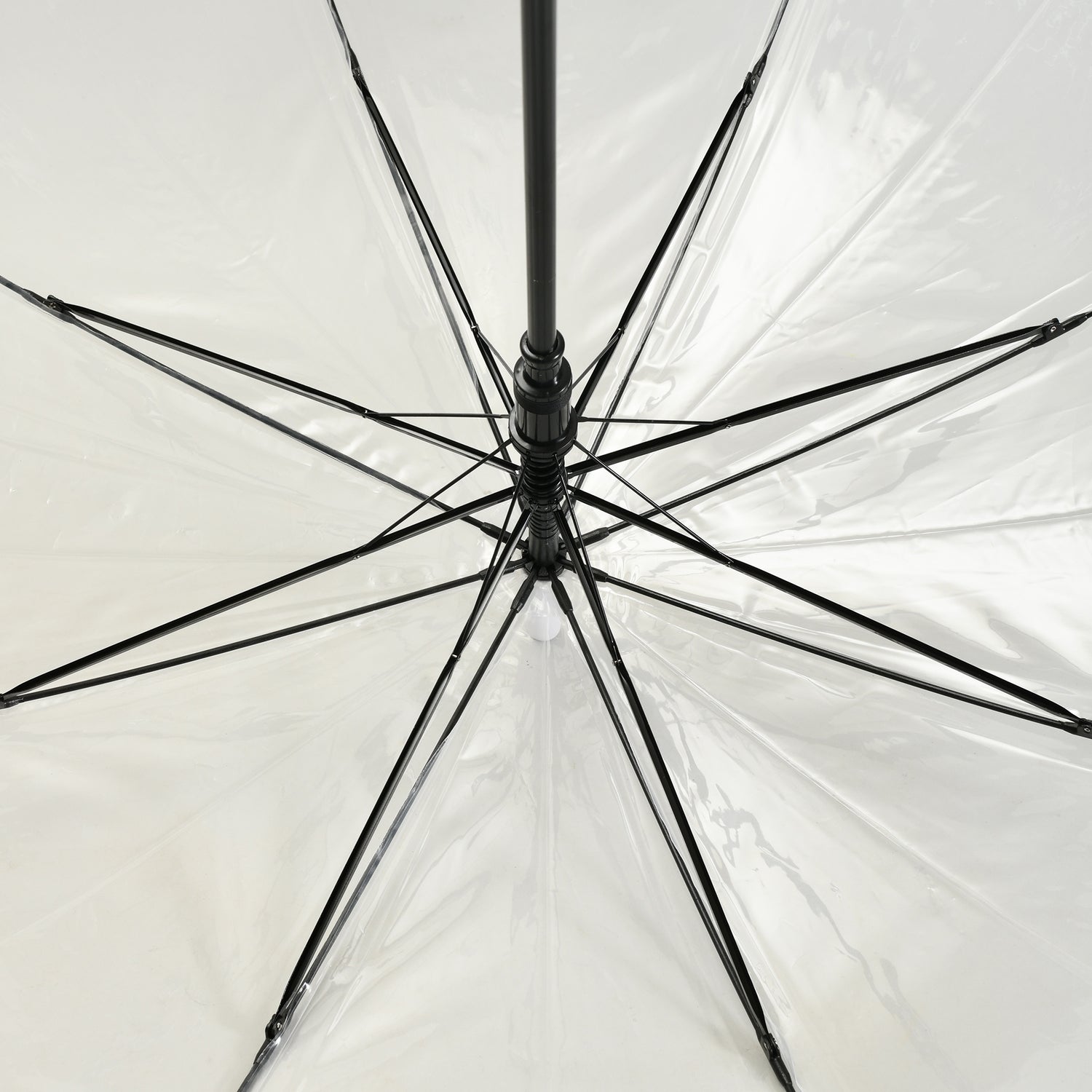 Mumuso J Handle Umbrella Transparent/ Clear