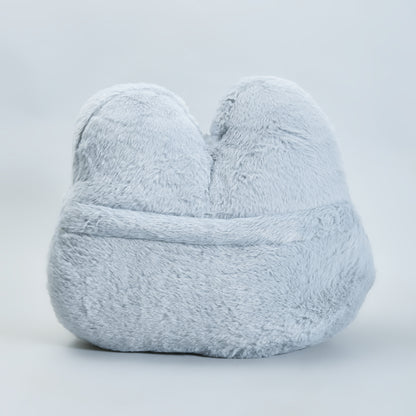 Siberian Husky Cartoon Hand Warmer Pillow- Grey