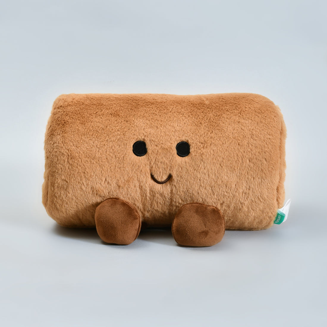 Mumuso Gourmet Food Family Edition- Dirty Bun Hand Warmer Pillow - Brown