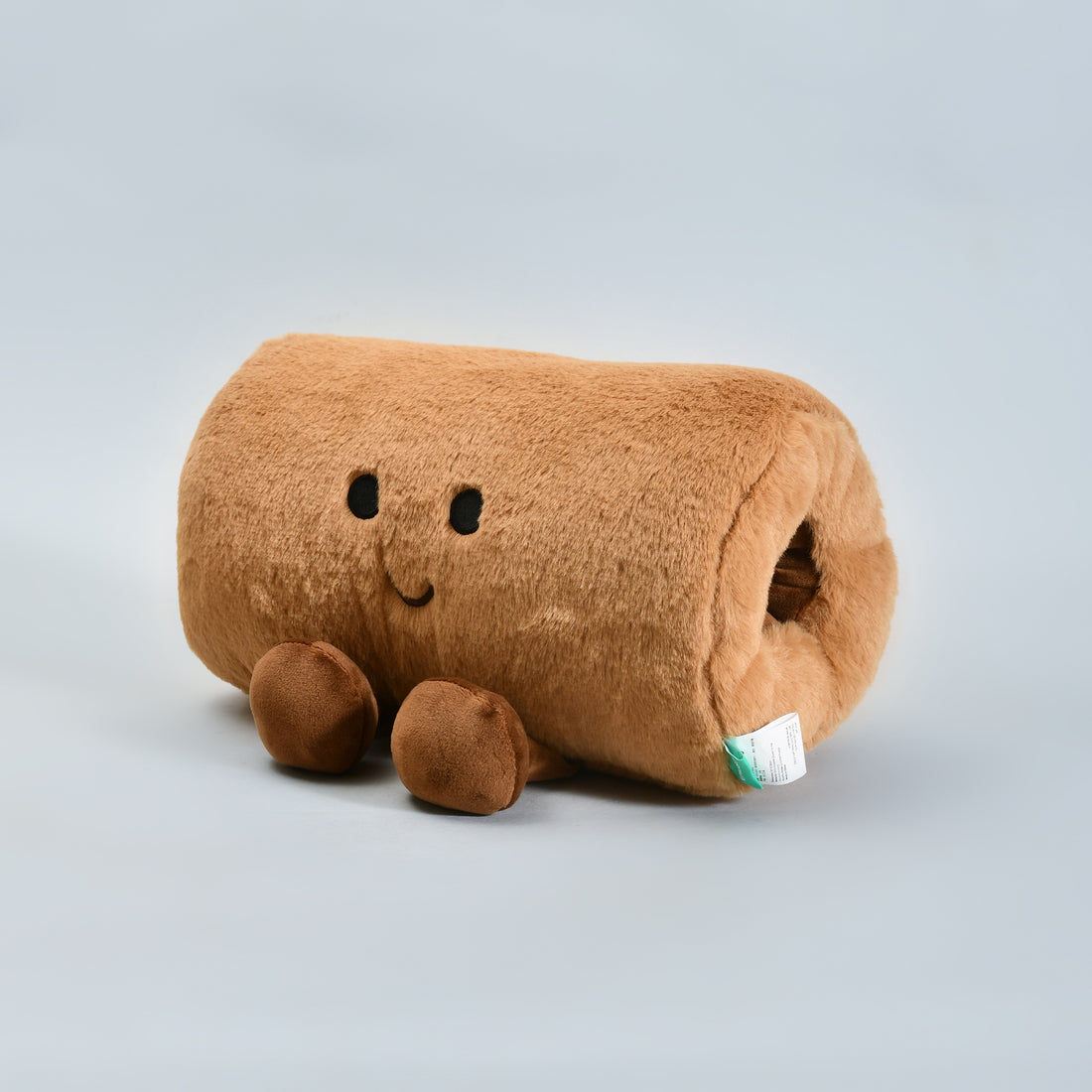 Mumuso Gourmet Food Family Edition- Dirty Bun Hand Warmer Pillow - Brown