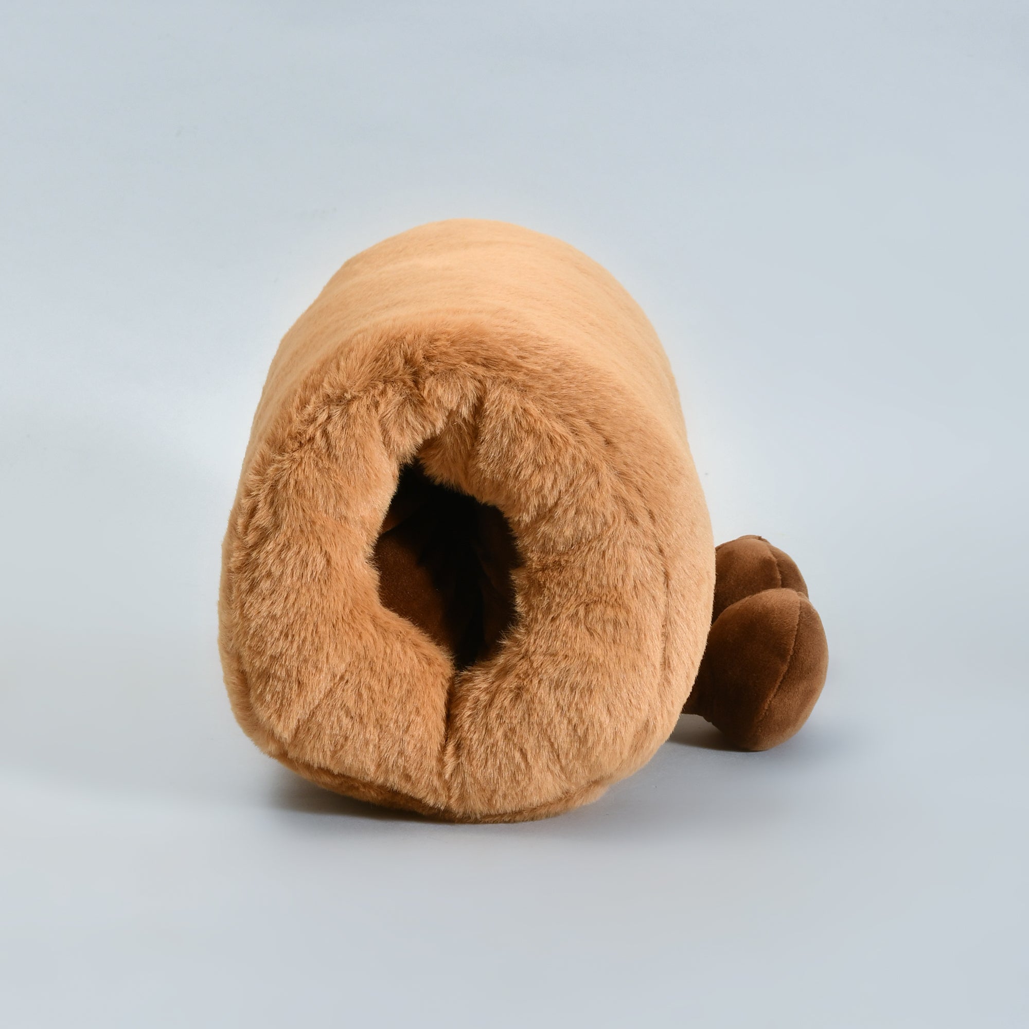 Mumuso Gourmet Food Family Edition- Dirty Bun Hand Warmer Pillow - Brown
