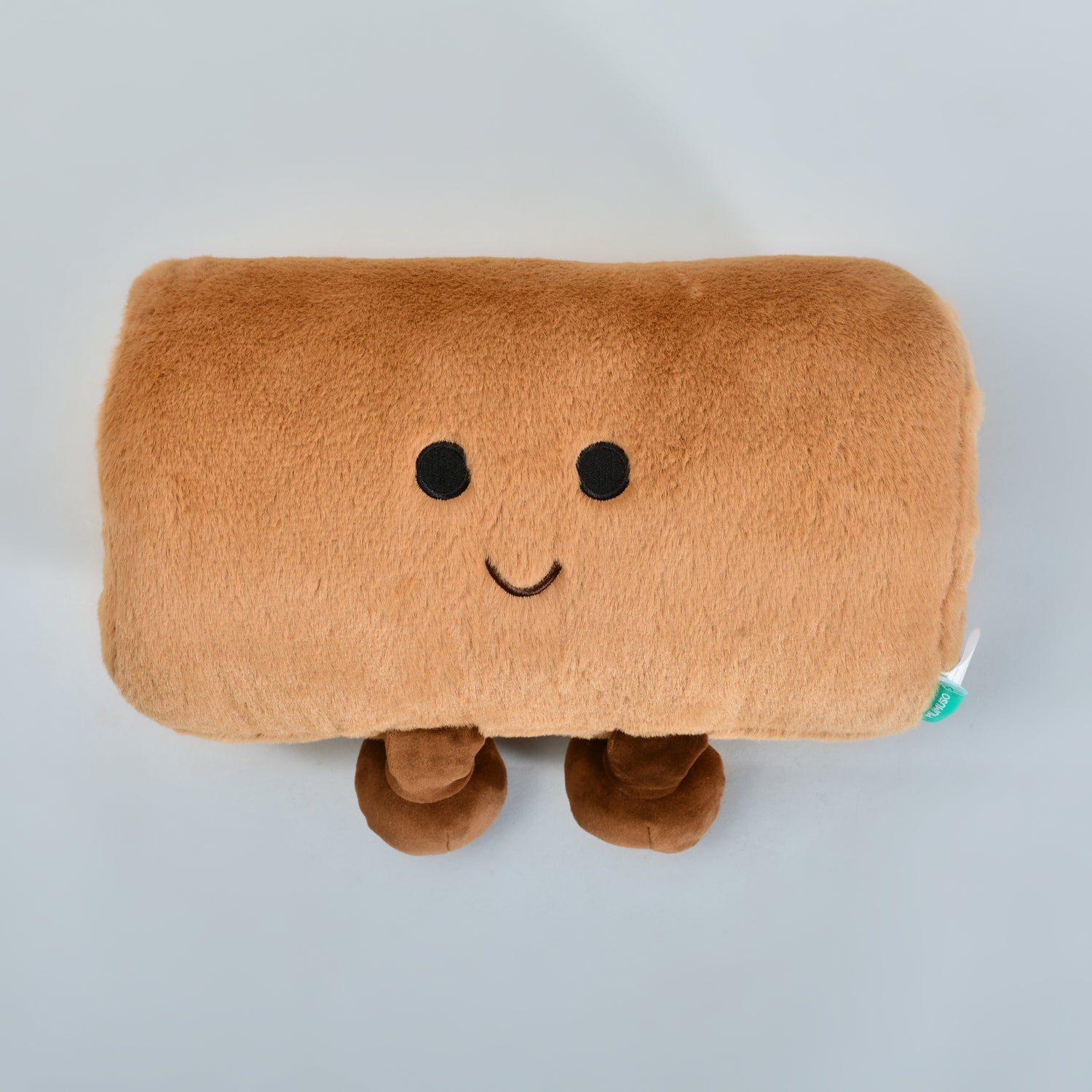 Mumuso Gourmet Food Family Edition- Dirty Bun Hand Warmer Pillow - Brown