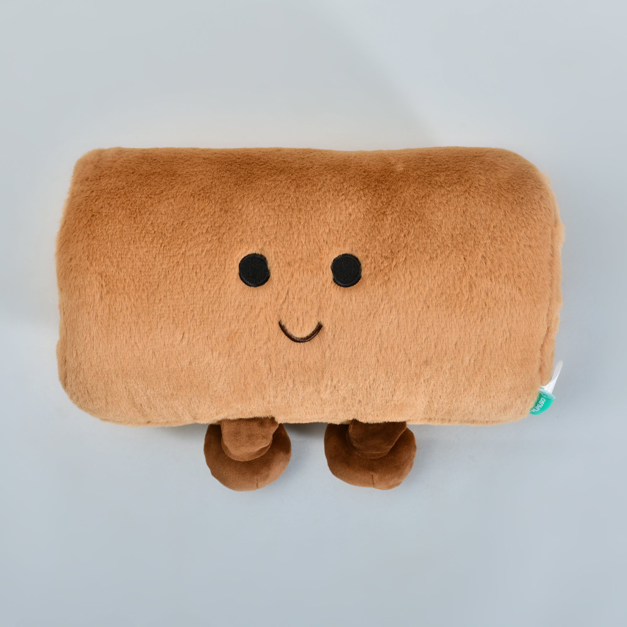 Mumuso Gourmet Food Family Edition- Dirty Bun Hand Warmer Pillow - Brown