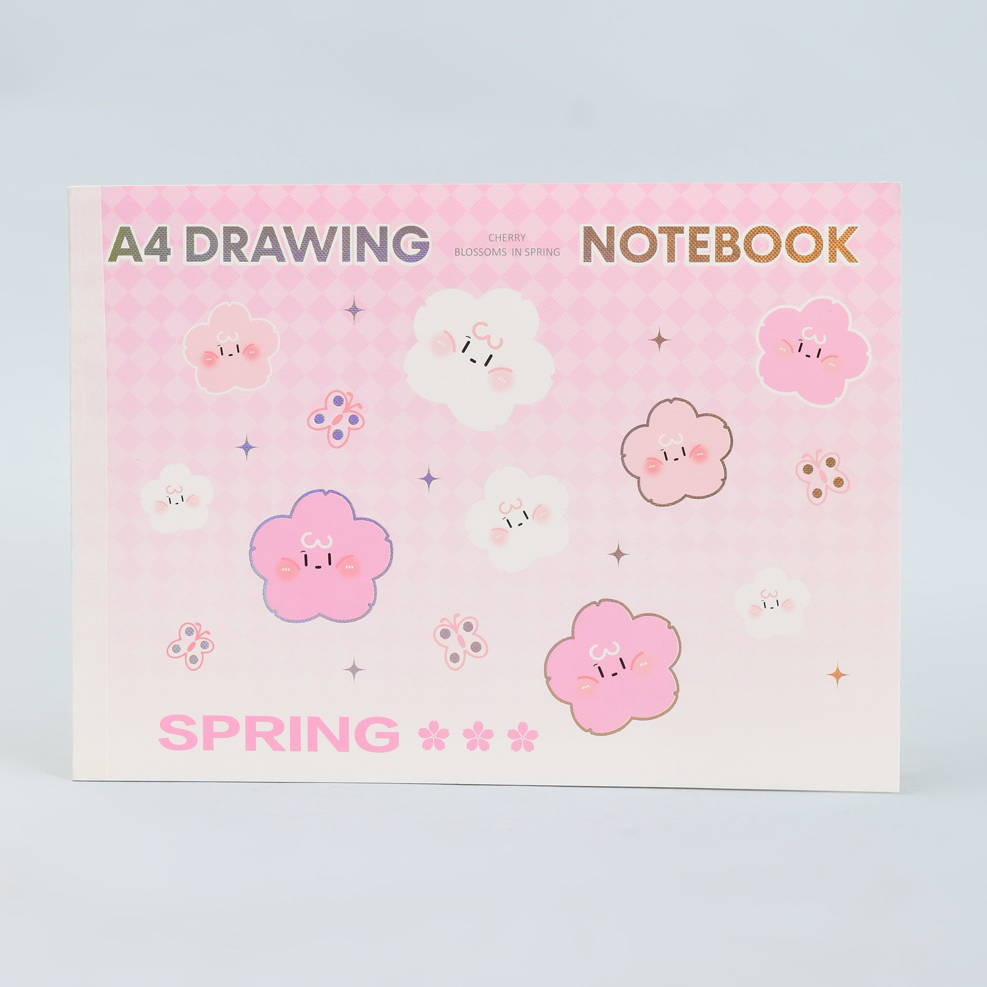 A4 Drawing Notebook —Pink  Cherry Blossom Edition/A4