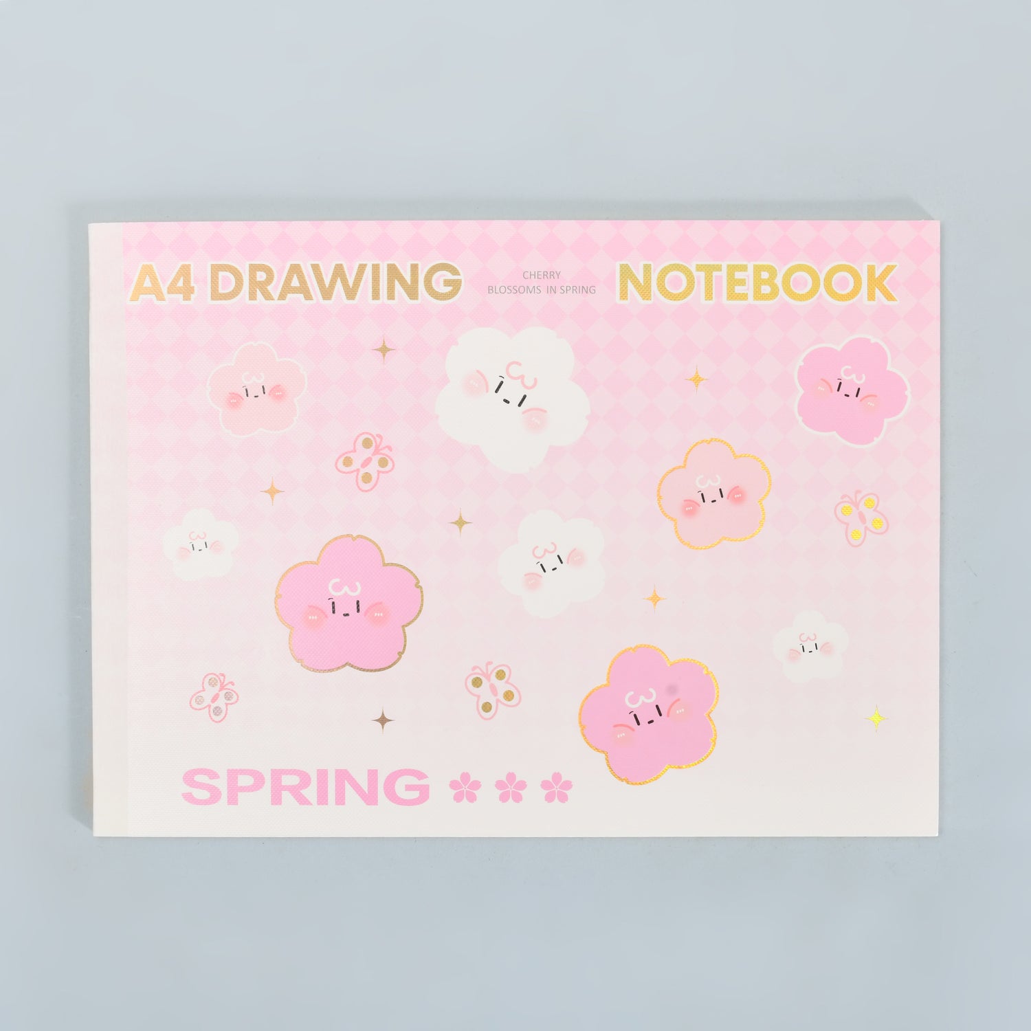A4 Drawing Notebook —Pink  Cherry Blossom Edition/A4