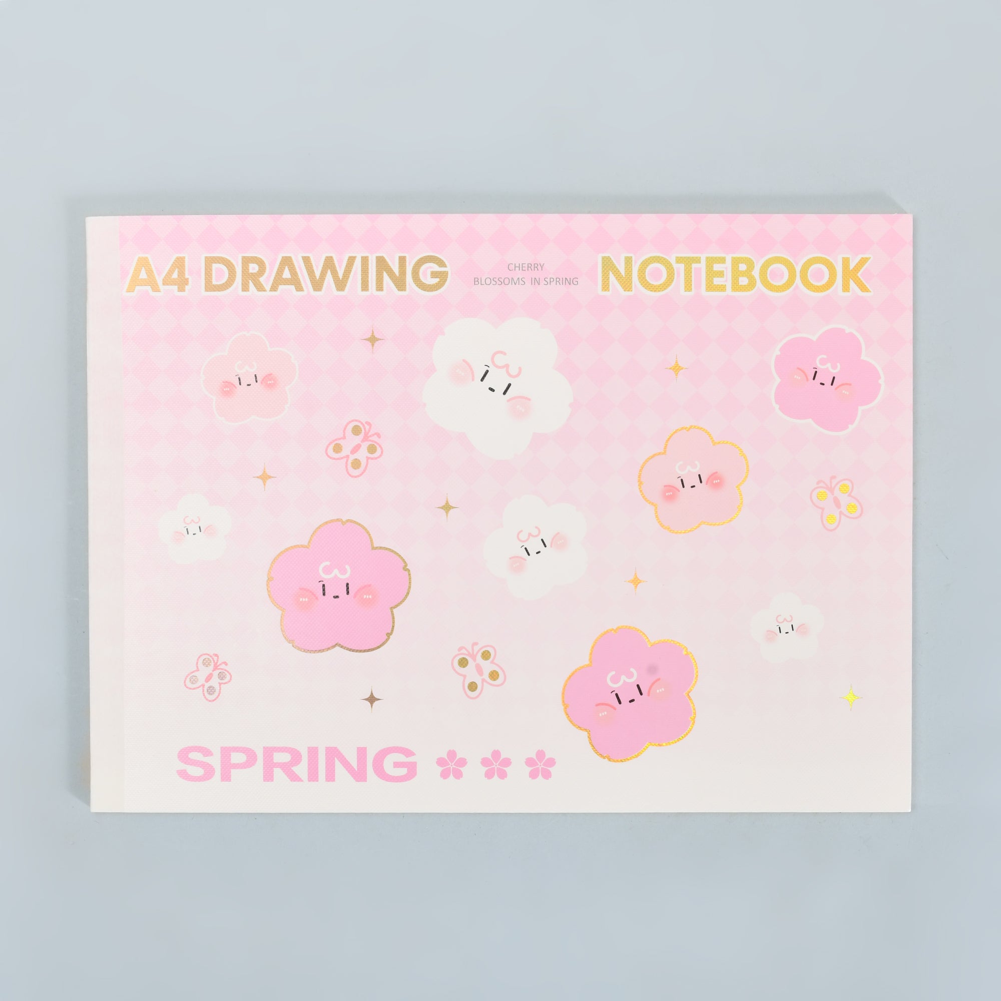 A4 Drawing Notebook —Pink  Cherry Blossom Edition/A4