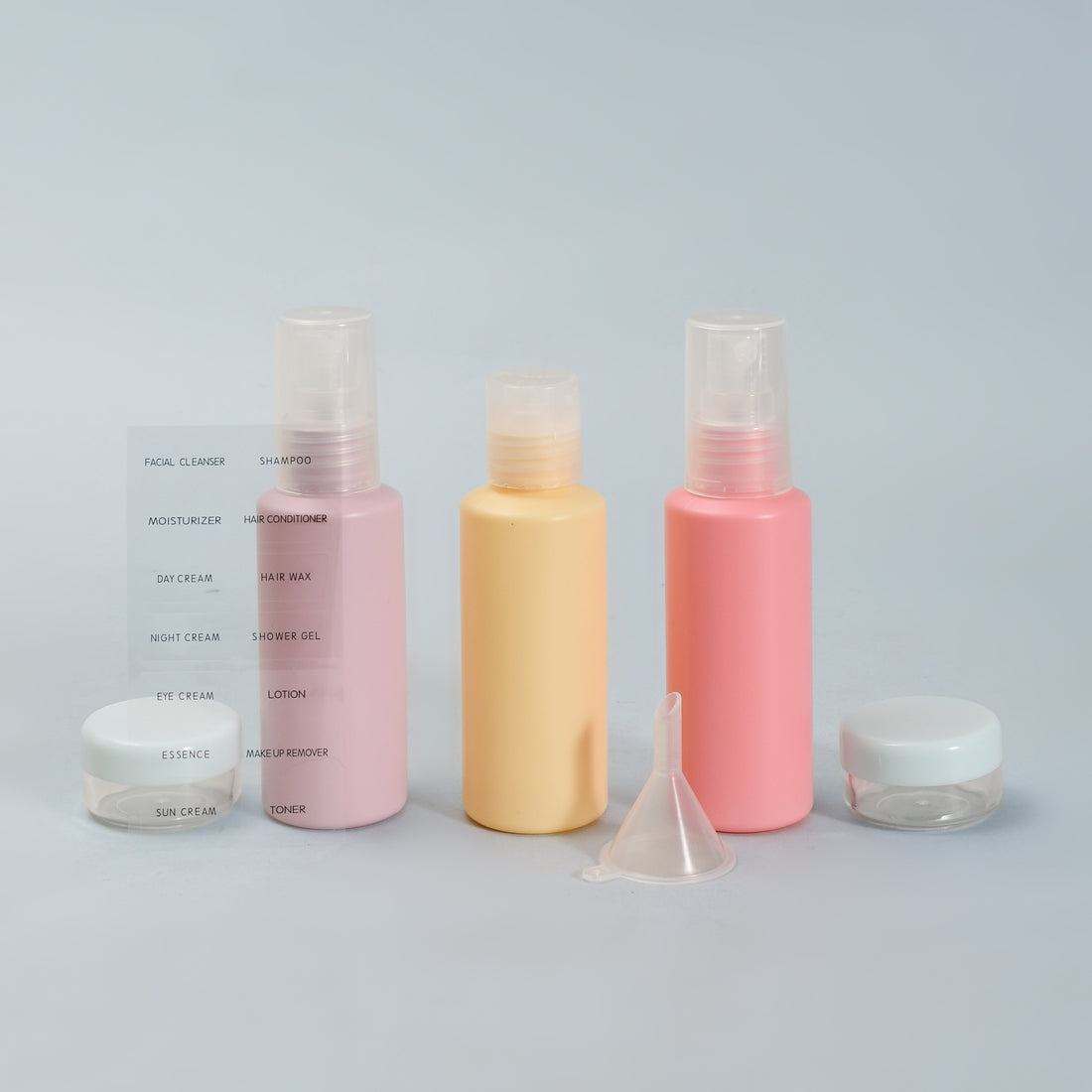 Mumuso Portable Macaroon-Coloured Travel Bottles Set — 5 pcs/60ml