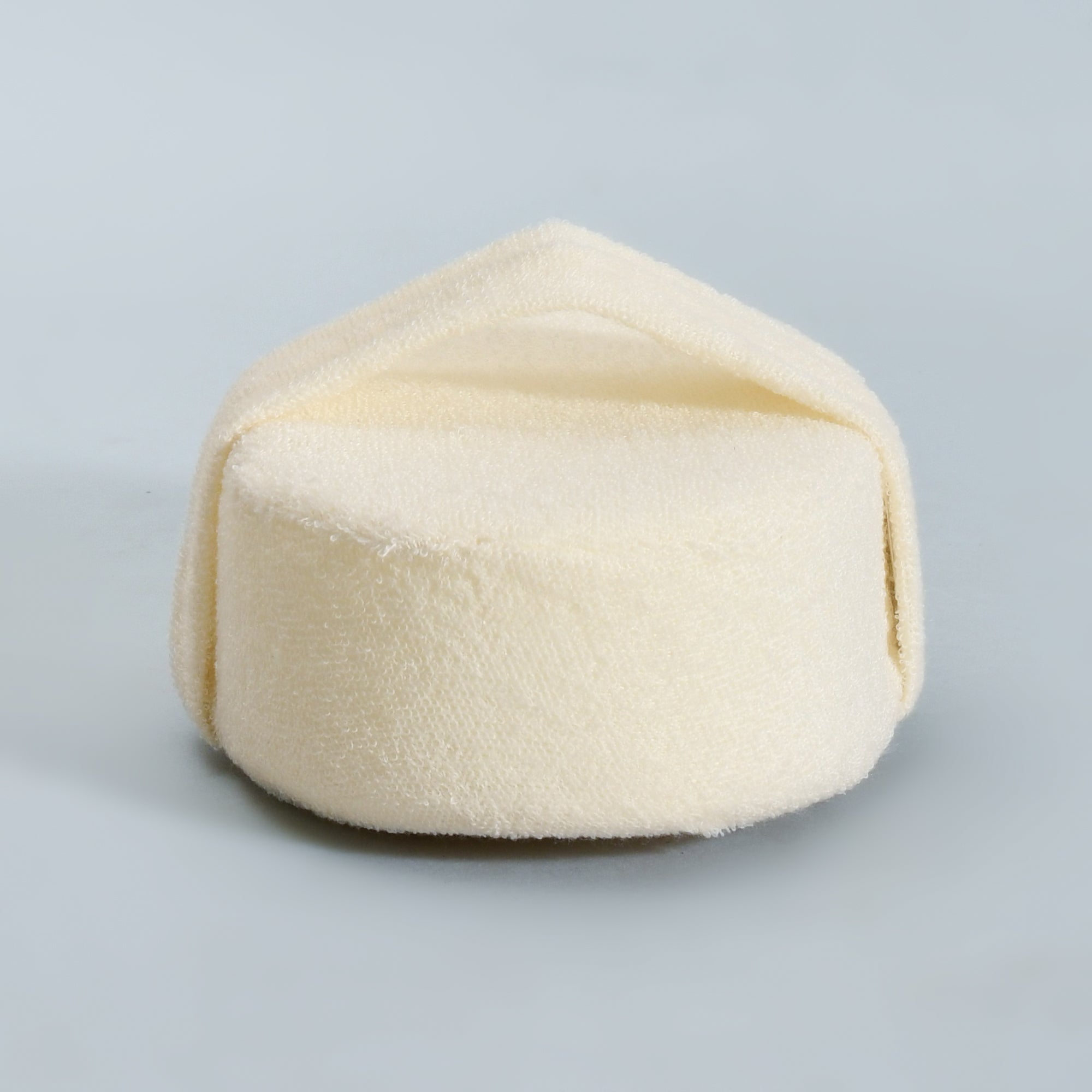 Mumuso Beige Exfoliating Pad with Strap — Dense Mesh