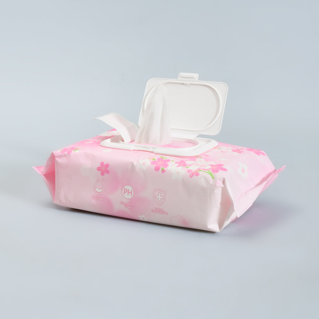 MUMUSO Cherry Blossom Fragrance Cleansing Wipes – 80 Sheets