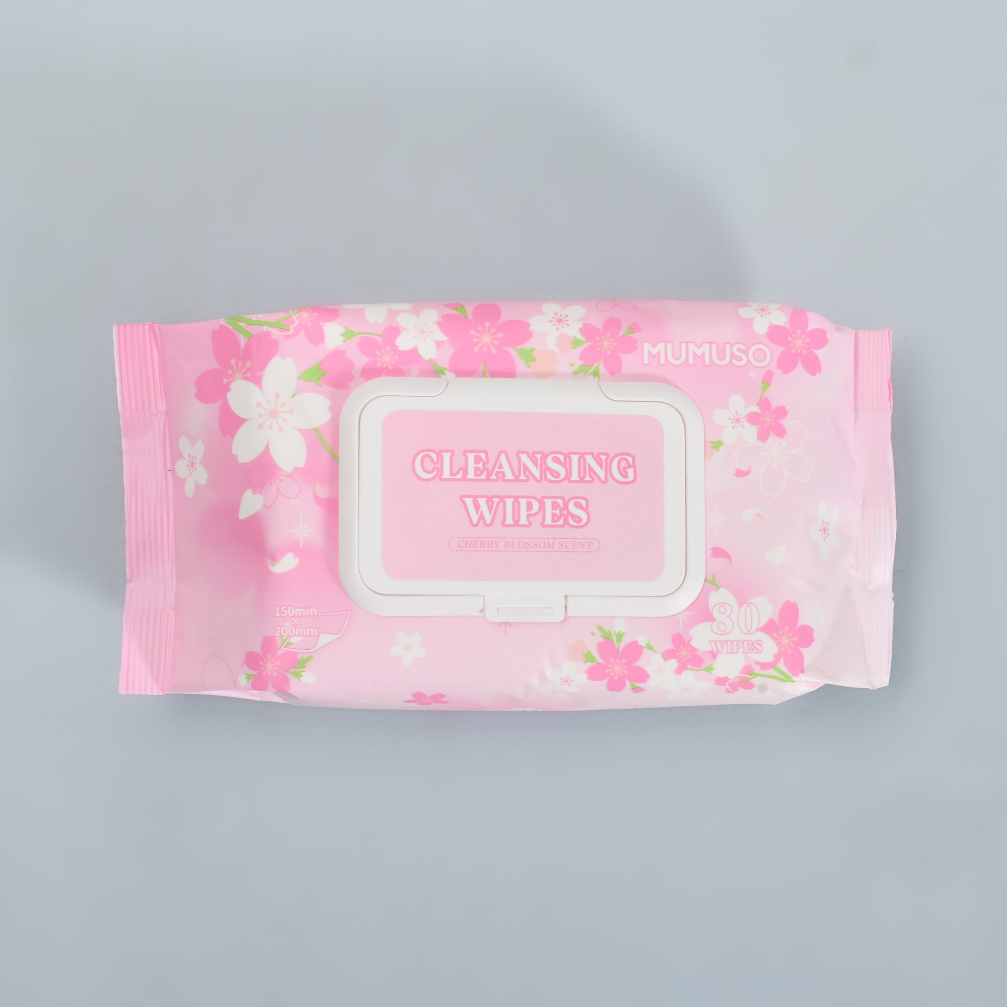 MUMUSO Cherry Blossom Fragrance Cleansing Wipes – 80 Sheets