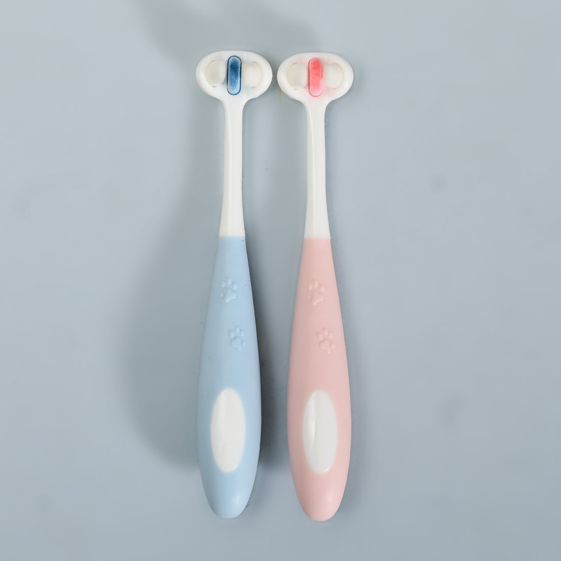 Three-Sided Gum Protection Toothbrush for Kids- Blue/Pink