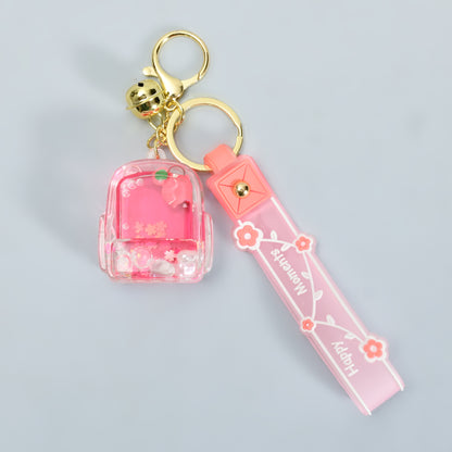 Mumuso Floating Fox Keychain- Pink