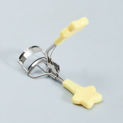 Mumuso Yellow Eyelash Curler with Star-Shaped Handle- Cute Panda