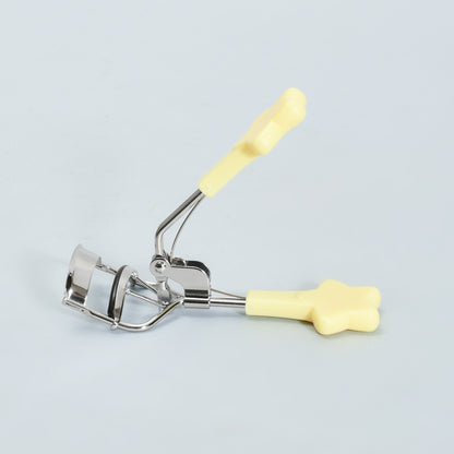 Mumuso Yellow Eyelash Curler with Star-Shaped Handle- Cute Panda
