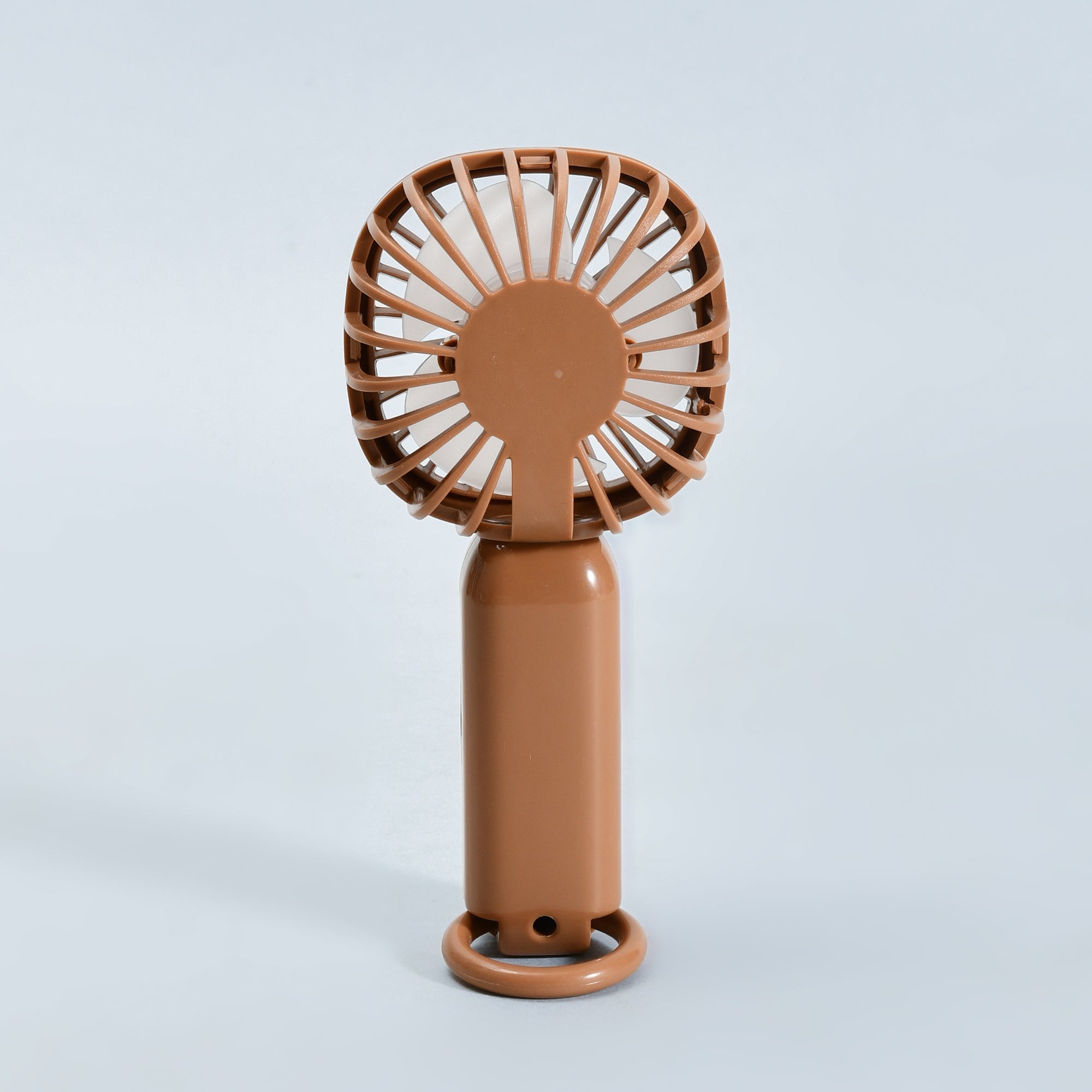 Capybara Mini Handheld Fan with Carabiner-Brown