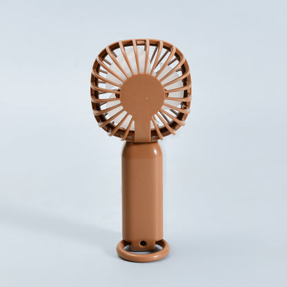 Capybara Mini Handheld Fan with Carabiner-Brown