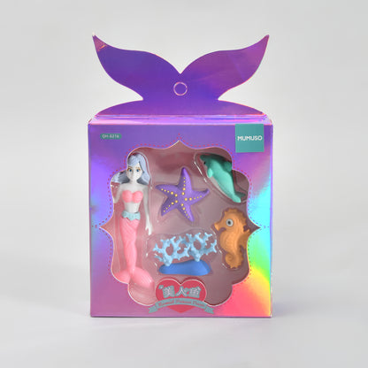 Giftable Dreamy Mermaid Erasers Set
