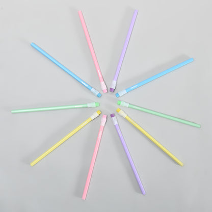 Multicoloured HB Pencil &amp; Green Sharpener Set - Pack of 10