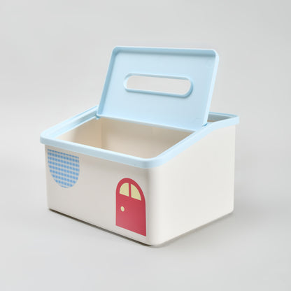 Mumuso  Ultra Cute Little House Multifunctional Tissue Box- Pink &amp; Blue
