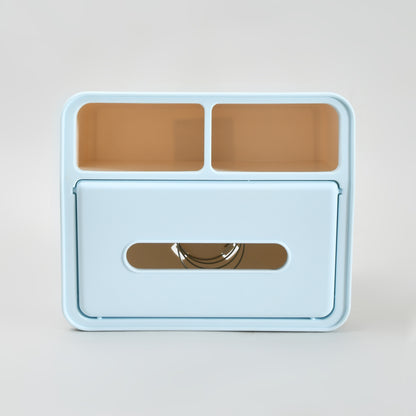 Mumuso  Ultra Cute Little House Multifunctional Tissue Box- Pink &amp; Blue