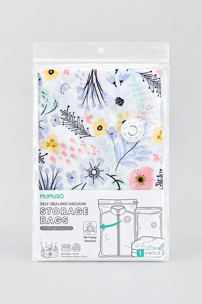 Self-Sealing Vacuum Storage Bag - Floral - view 11