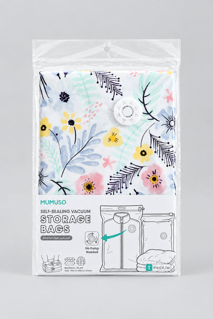 Self-Sealing Vacuum Storage Bag - Floral - view 7