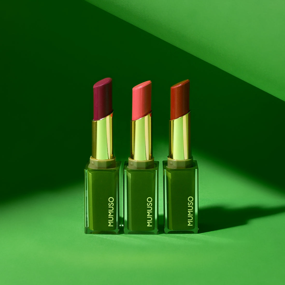 Luxe Velvet Kiss Lipsticks-Russet Red/ Pink/ Plum