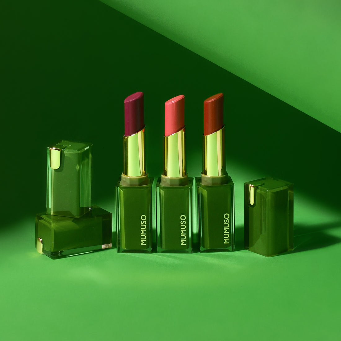 Luxe Velvet Kiss Lipsticks-Russet Red/ Pink/ Plum