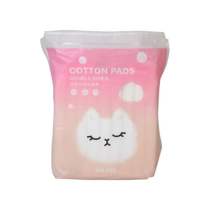 Mumuso Family Double-Sided Cotton Pads - 200 Pcs Mumuso