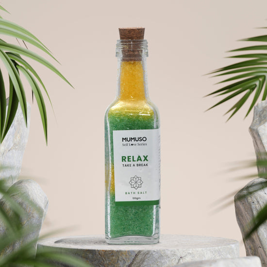 Mumuso Self Love Series Bath Salt - Relax Take a Break/100 gm Mumuso