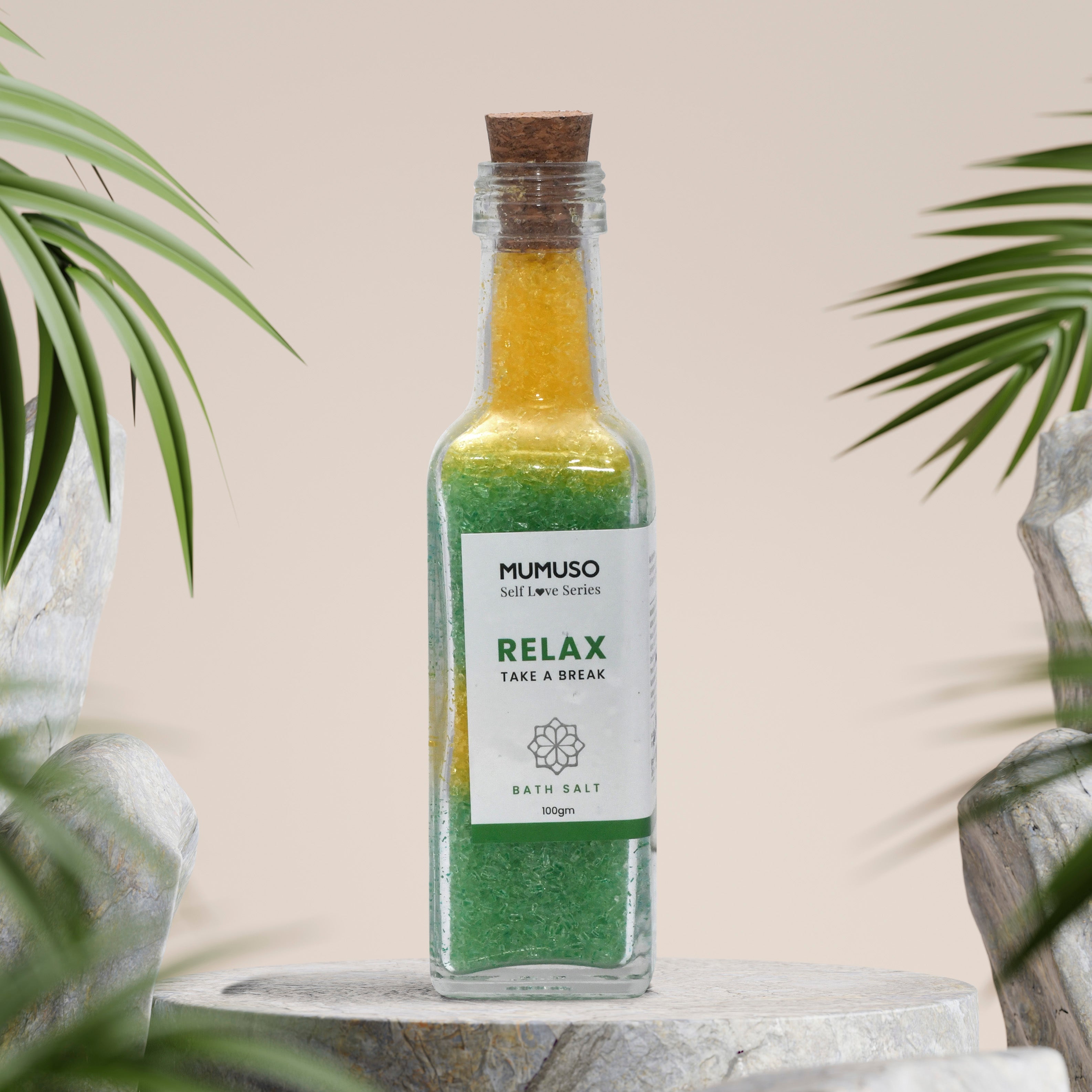 Mumuso Self Love Series Bath Salt - Relax Take a Break/100 gm Mumuso